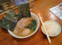 普通のラーメン＋Aセット（ご飯と味付け卵）